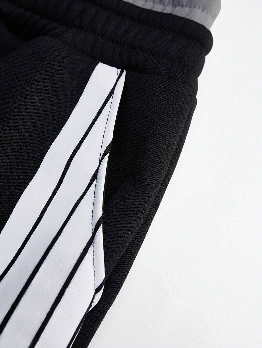 Men's Color-Blocked Paris 2-in-1 Long Sleeve Set