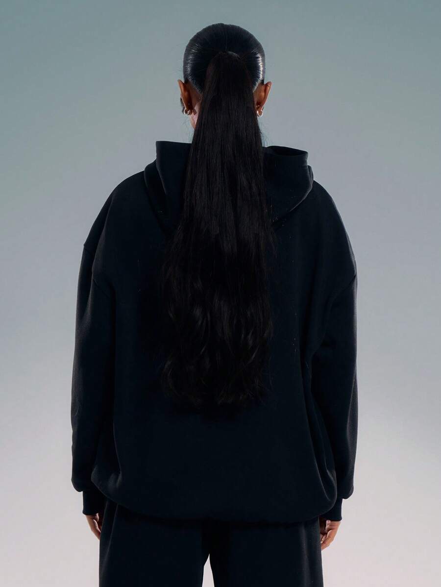 Embroidery Patch Oversized Hoodie