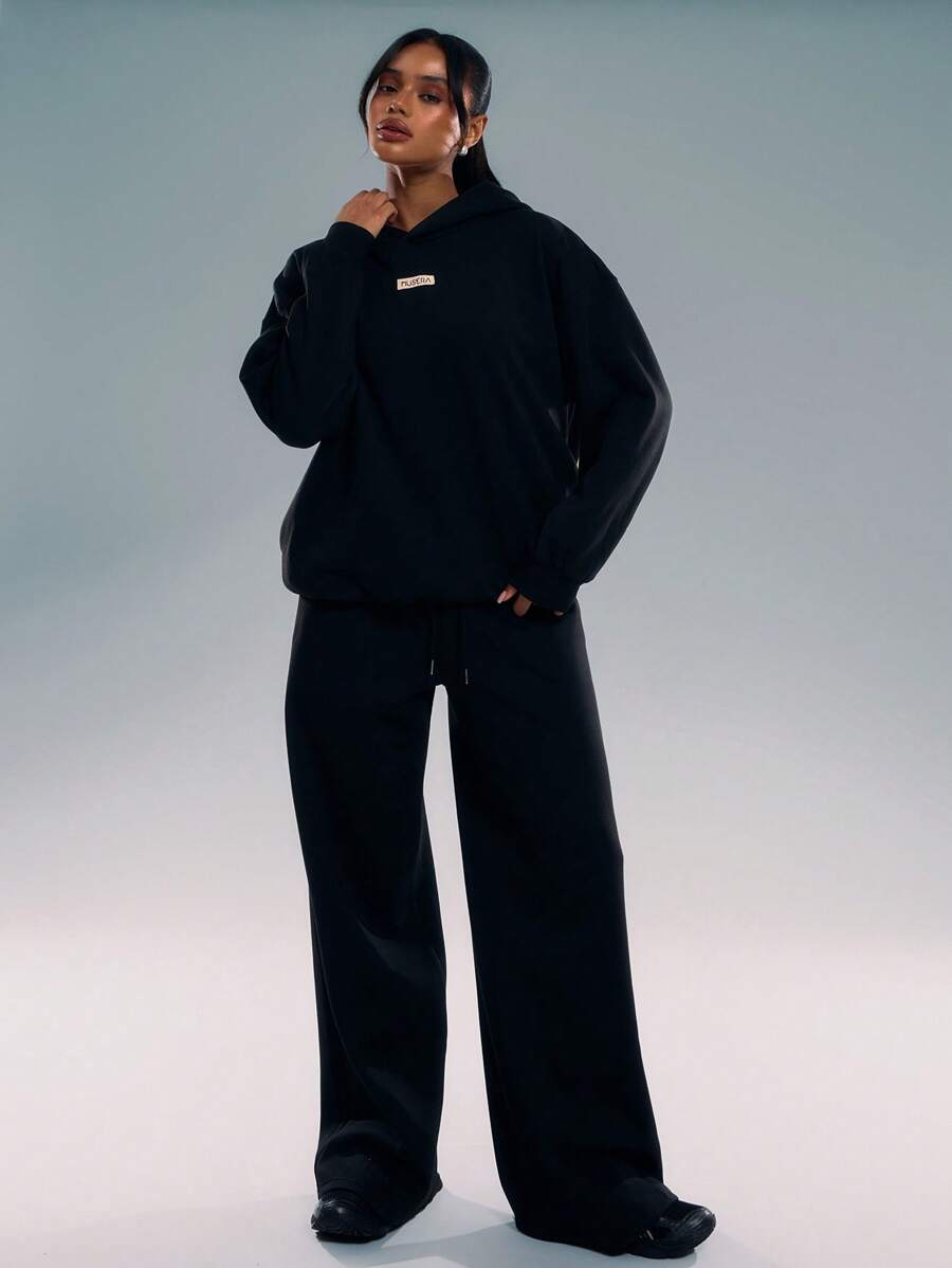 Embroidery Patch Oversized Hoodie