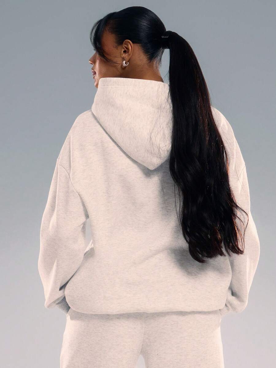 Embroidery Patch Oversized Hoodie