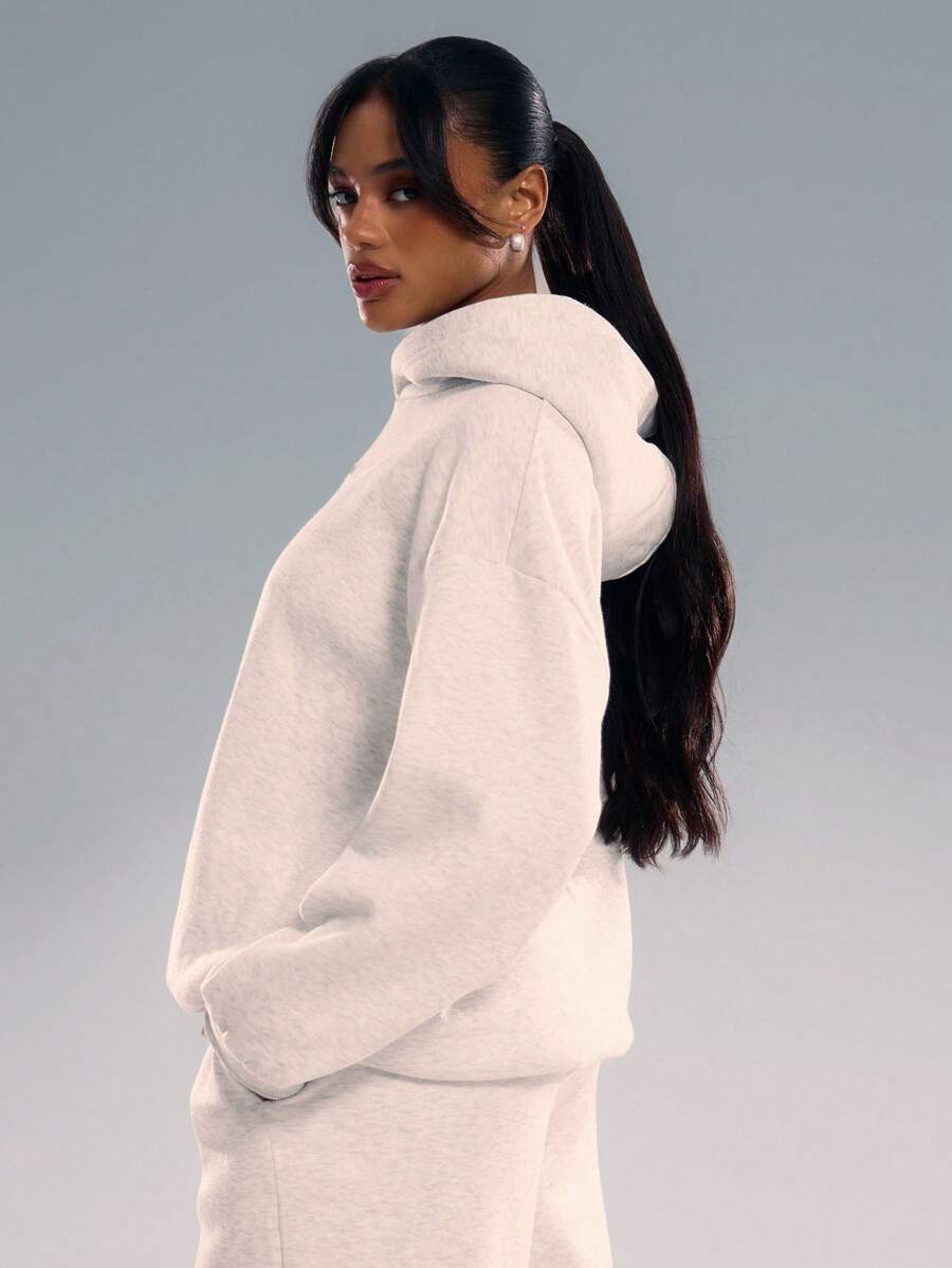 Embroidery Patch Oversized Hoodie
