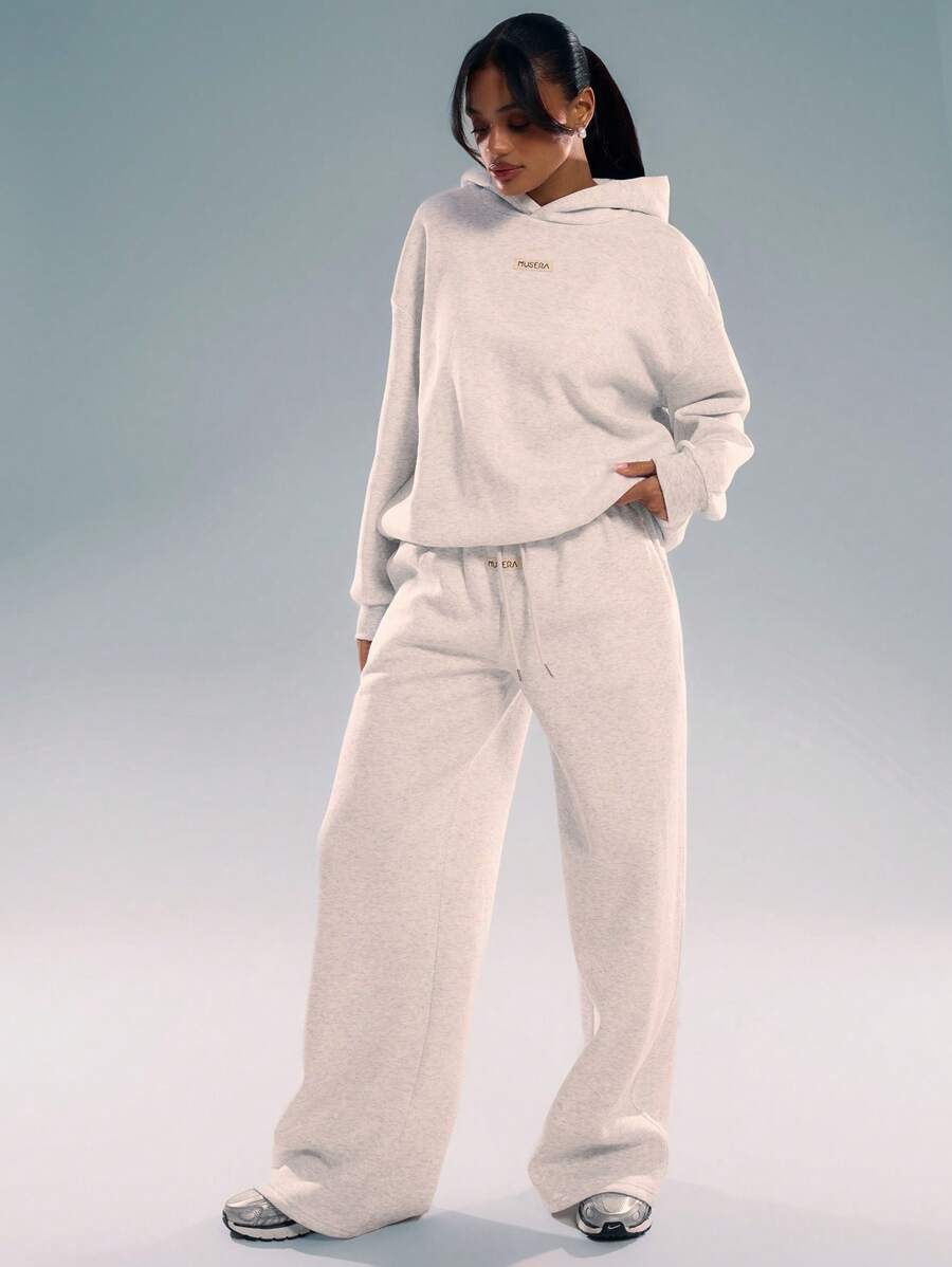 Embroidery Patch Oversized Hoodie