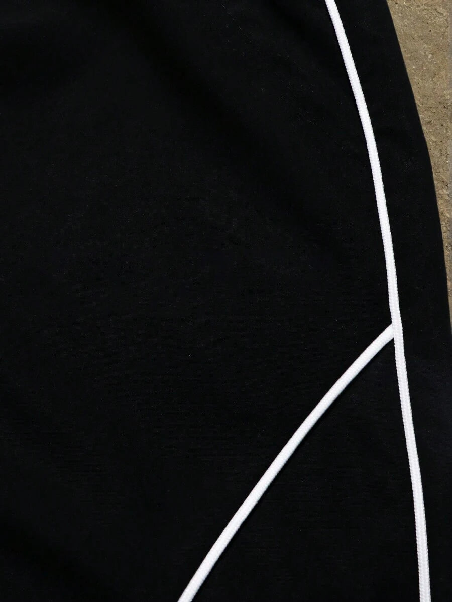 Men's Casual Striped Patterned Beach Shorts