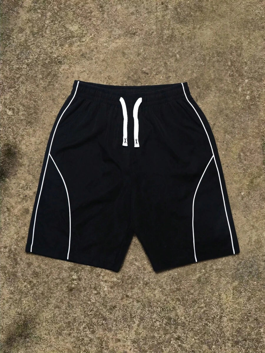 Men's Casual Striped Patterned Beach Shorts