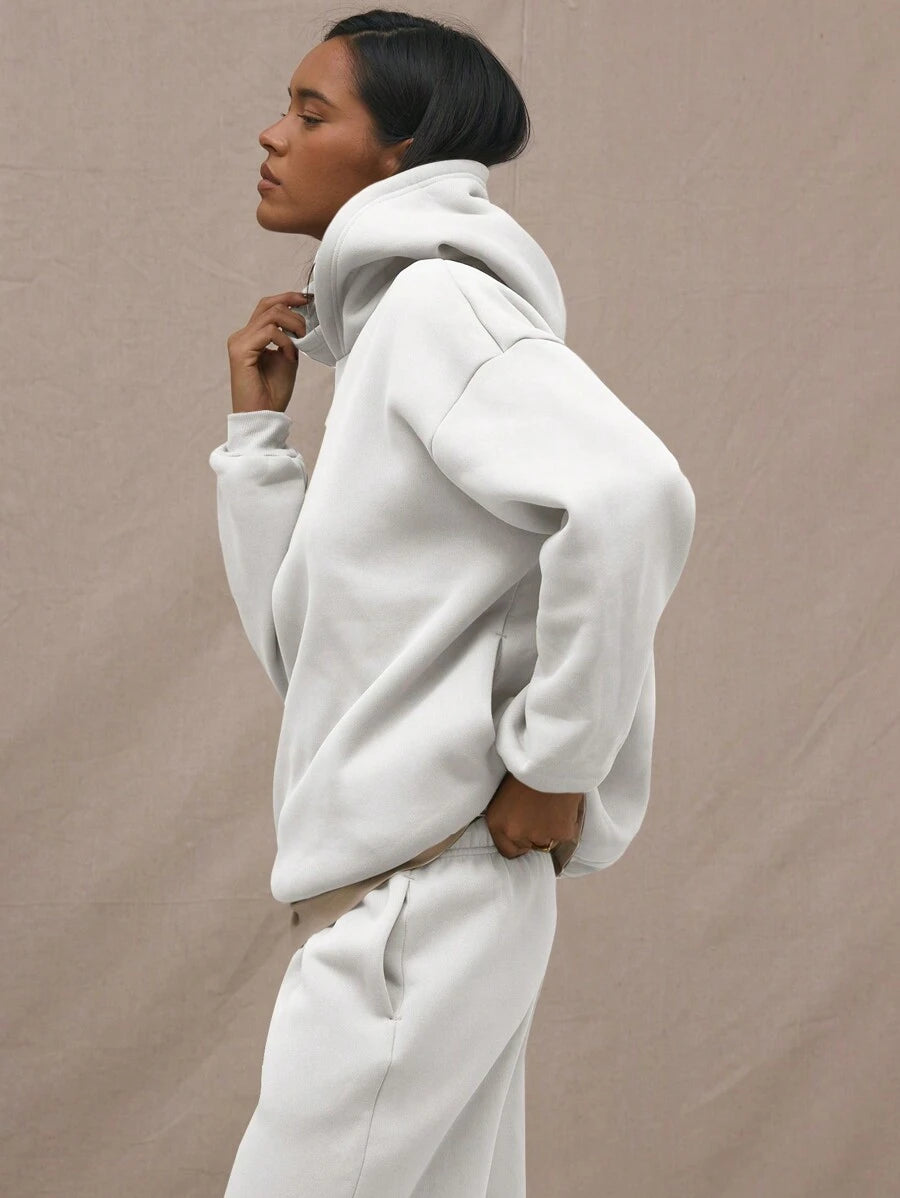 Embroidery Patch Oversized Hoodie