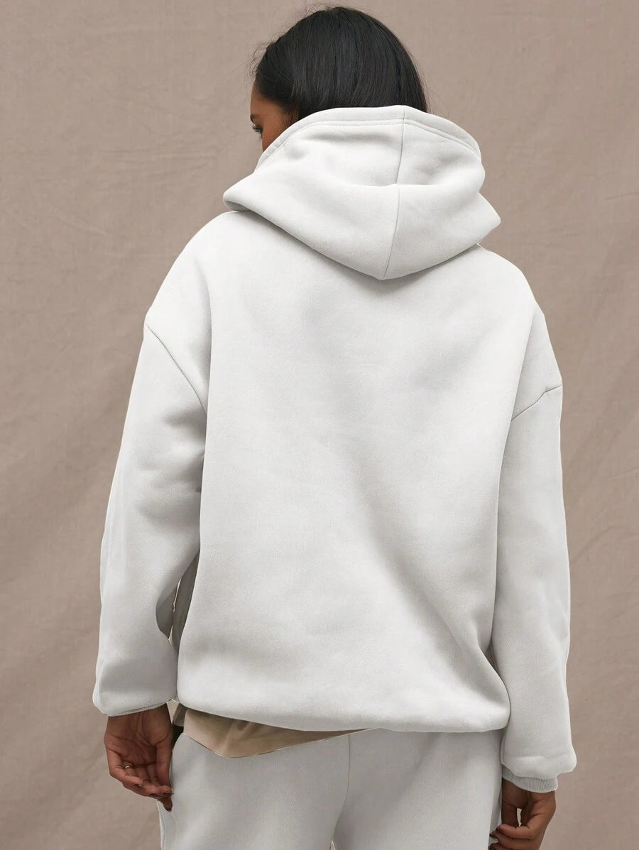 Embroidery Patch Oversized Hoodie