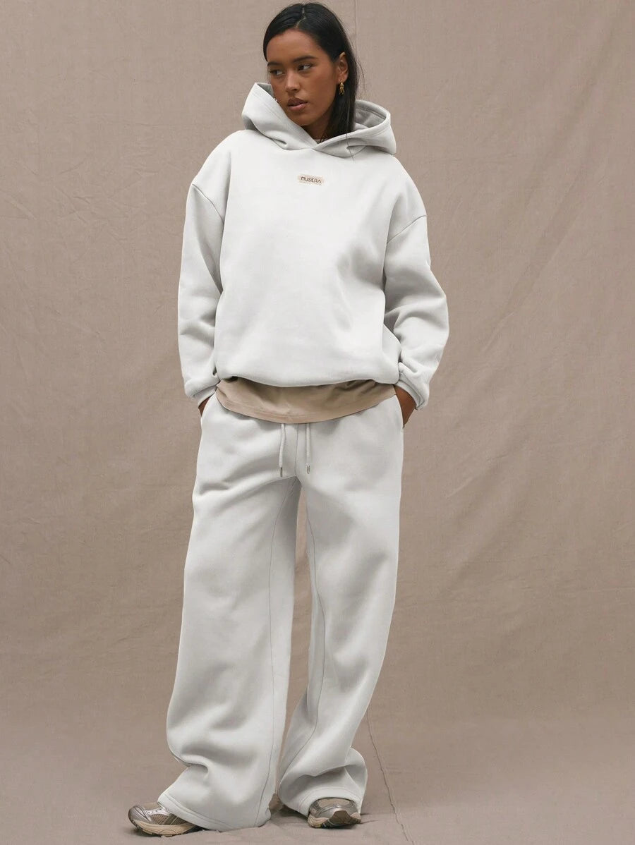 Embroidery Patch Oversized Hoodie