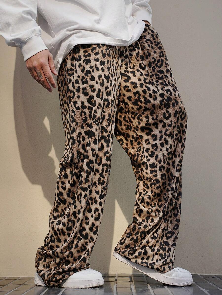 Leopard Print Multi-Color Men's Pants