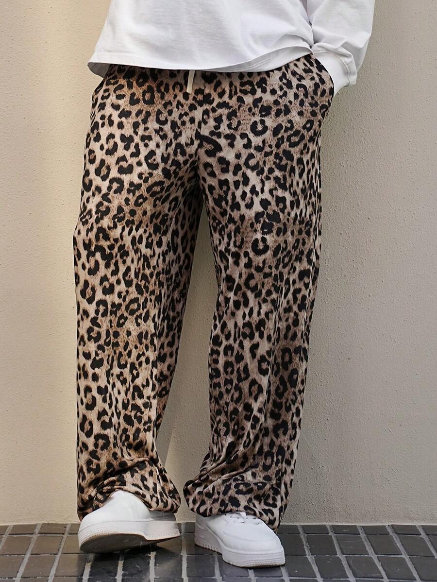 Leopard Print Multi-Color Men's Pants