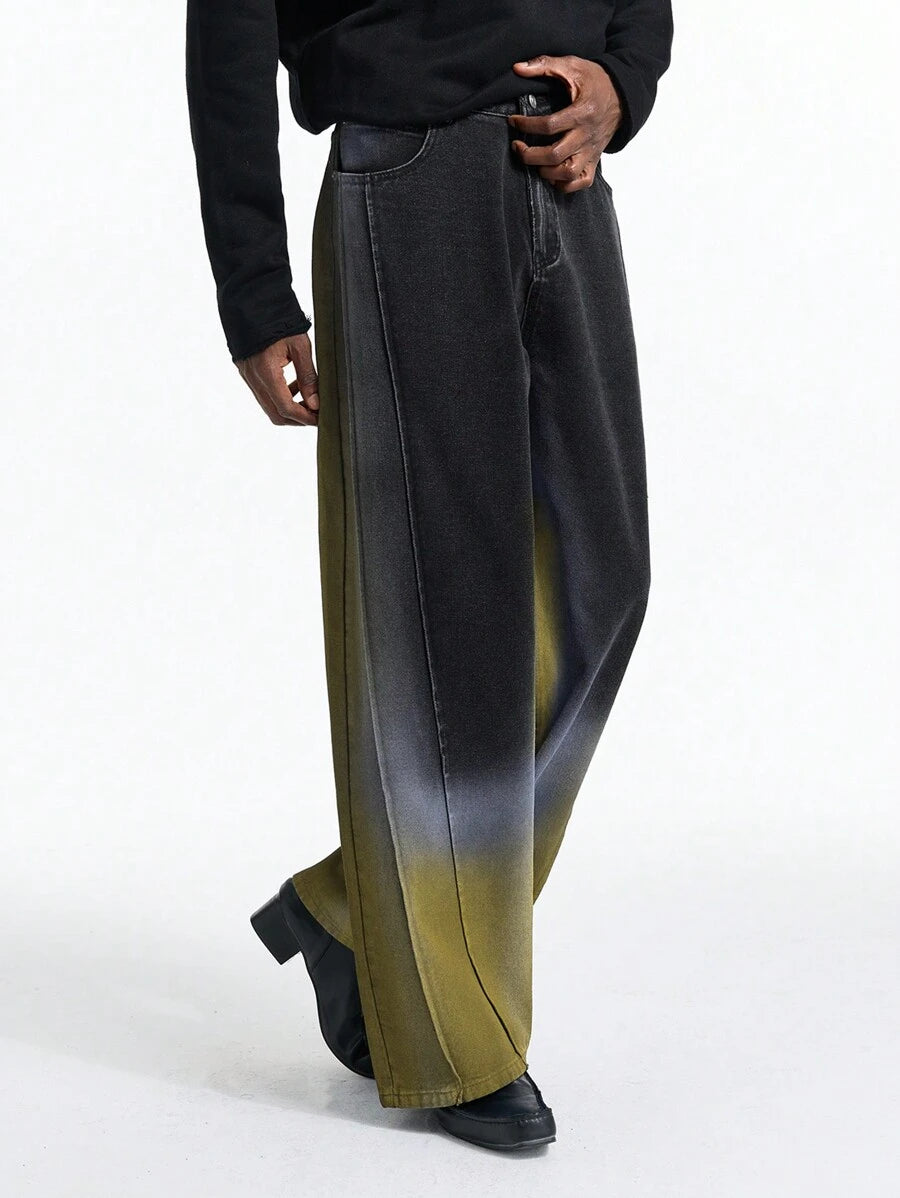 Men's Gothic Ombre Denim Jeans