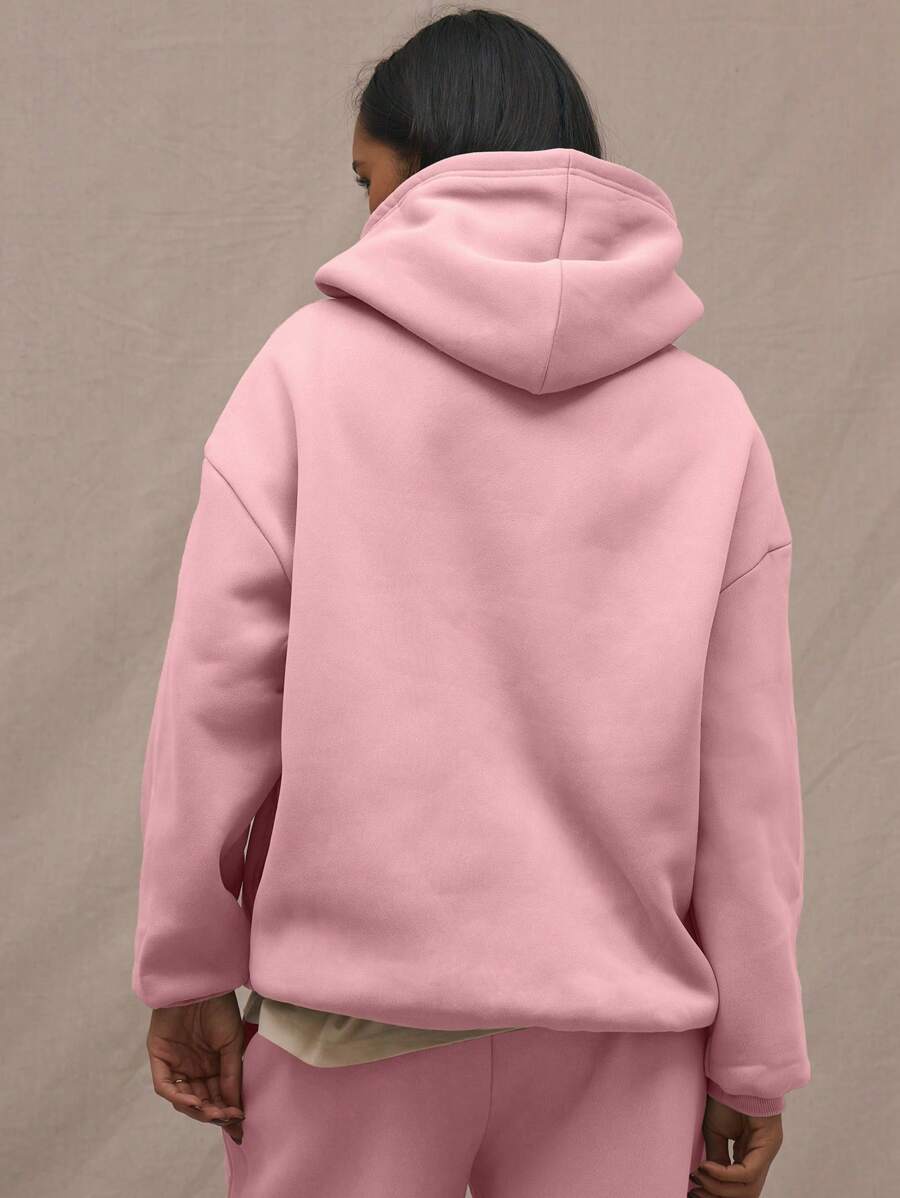 Embroidery Patch Oversized Hoodie