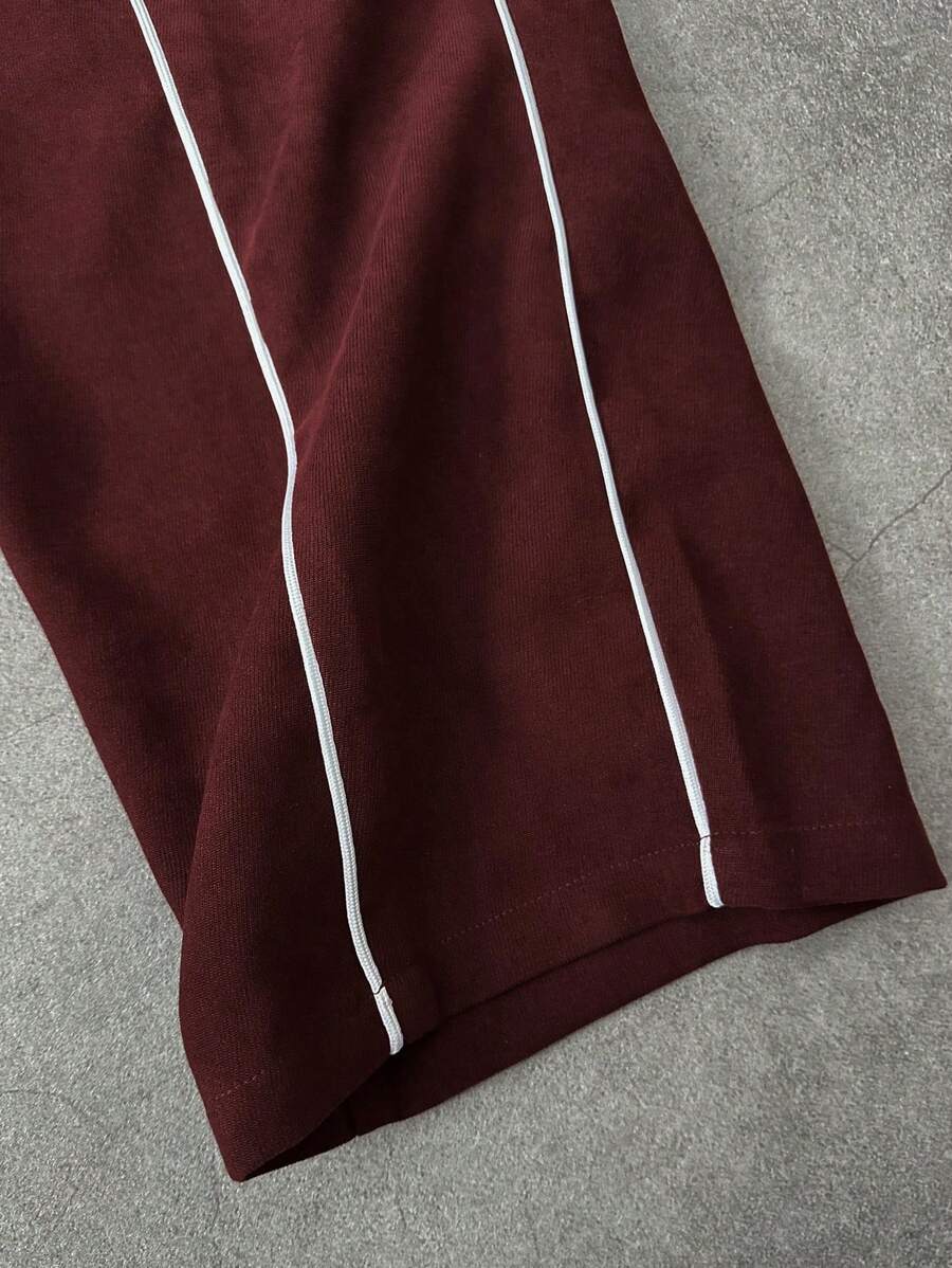 Men's 2pc Zip-Up Jacket And Drawstring Waist Long Pants Set