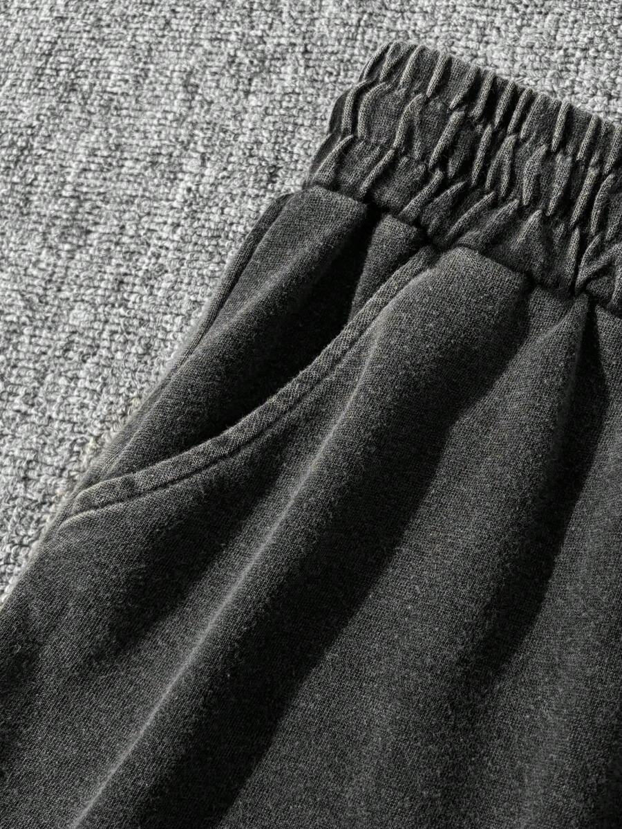 Washed Men's Tank Top And Shorts Set