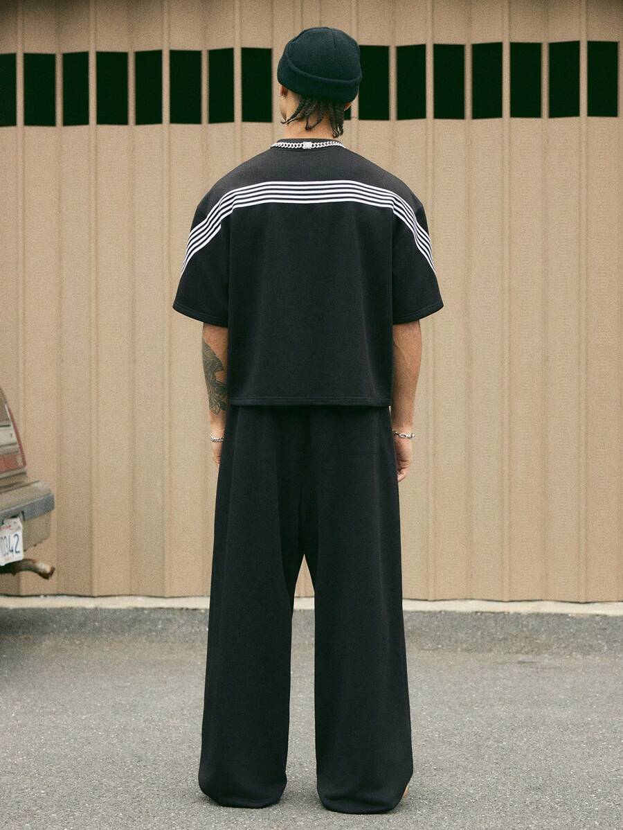 Leopard Patchwork T-Shirt And Pants Set