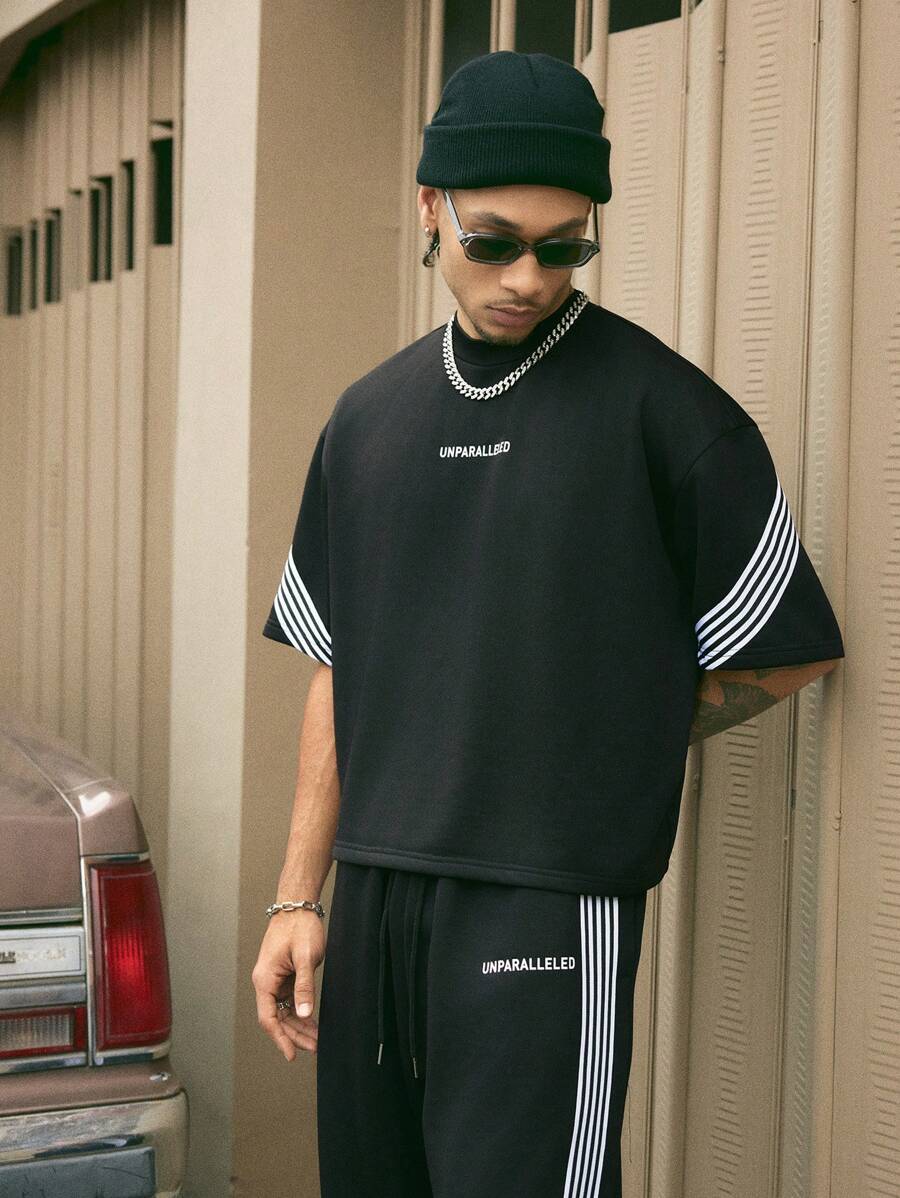 Leopard Patchwork T-Shirt And Pants Set