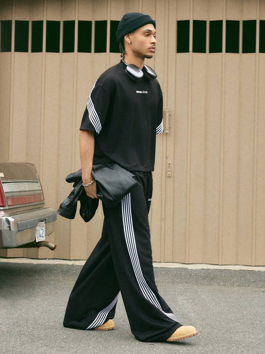 Leopard Patchwork T-Shirt And Pants Set