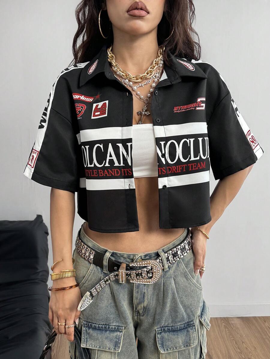 Women's Vintage Cropped Shirt