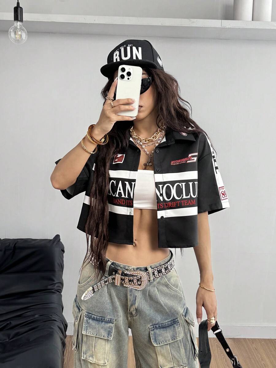 Women's Vintage Cropped Shirt