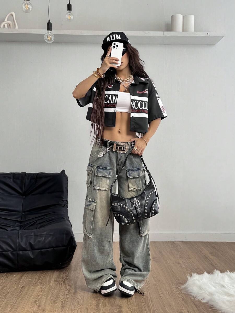 Women's Vintage Cropped Shirt