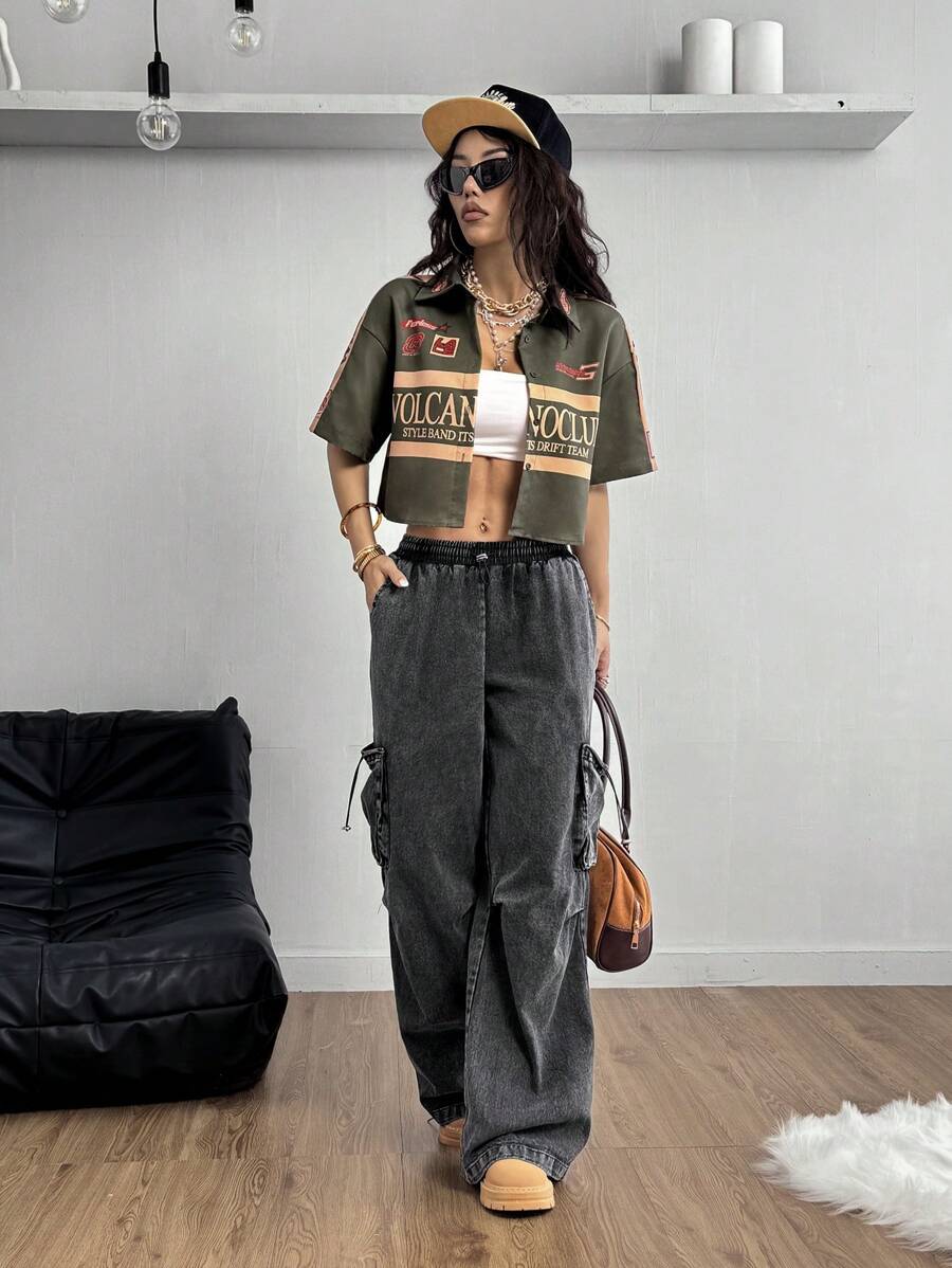 Women's Vintage Cropped Shirt