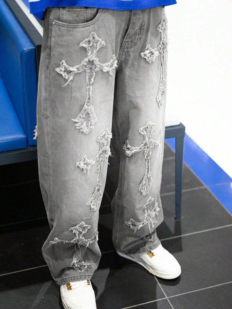 Men's Loose Straight-Leg Casual Jeans