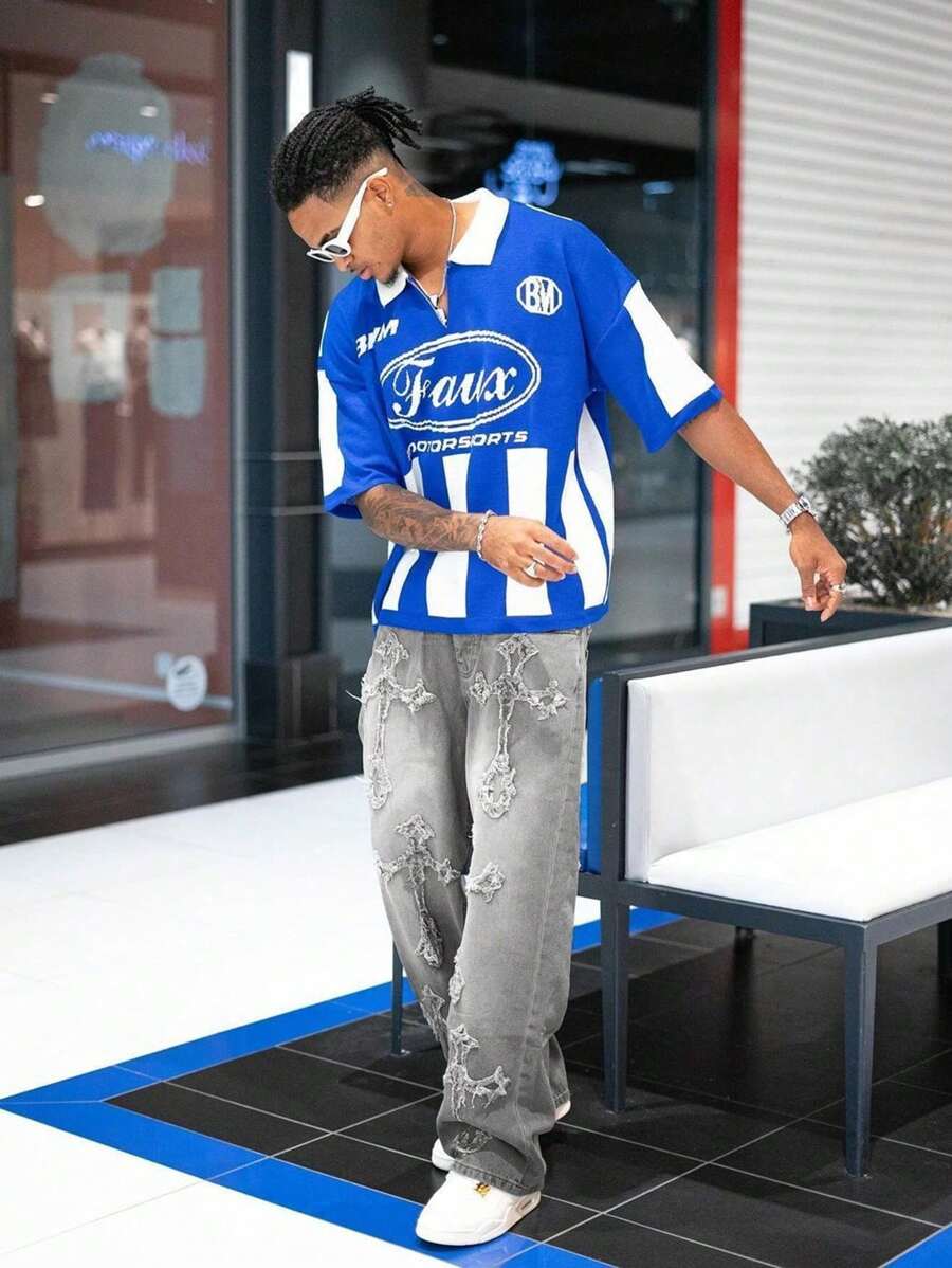 Men's Loose Straight-Leg Casual Jeans