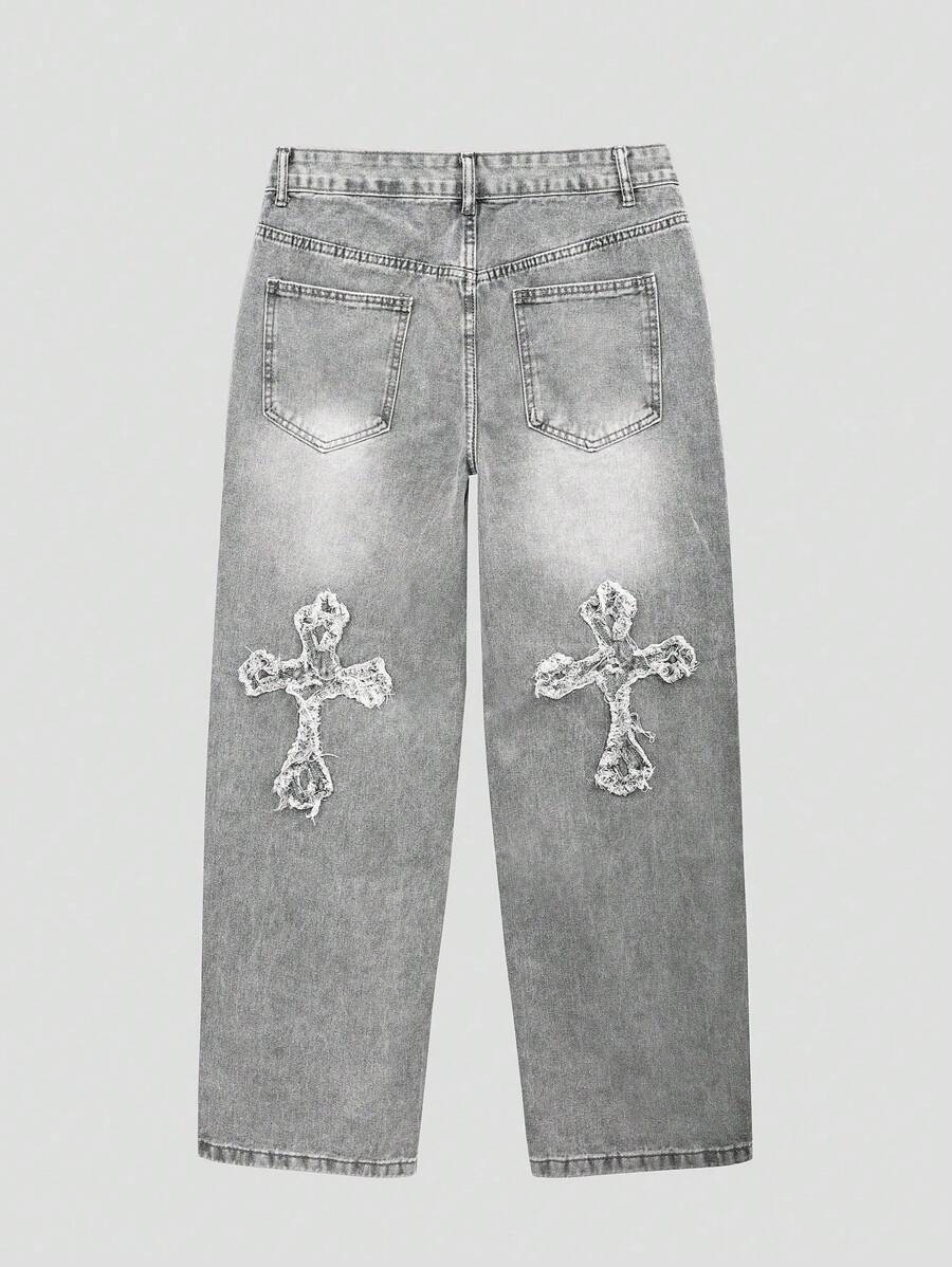 Men's Loose Straight-Leg Casual Jeans