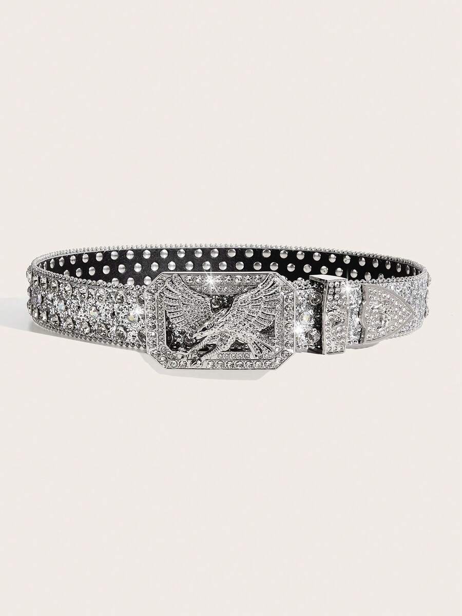 Crystal Eye Studded Heavy Duty Belt