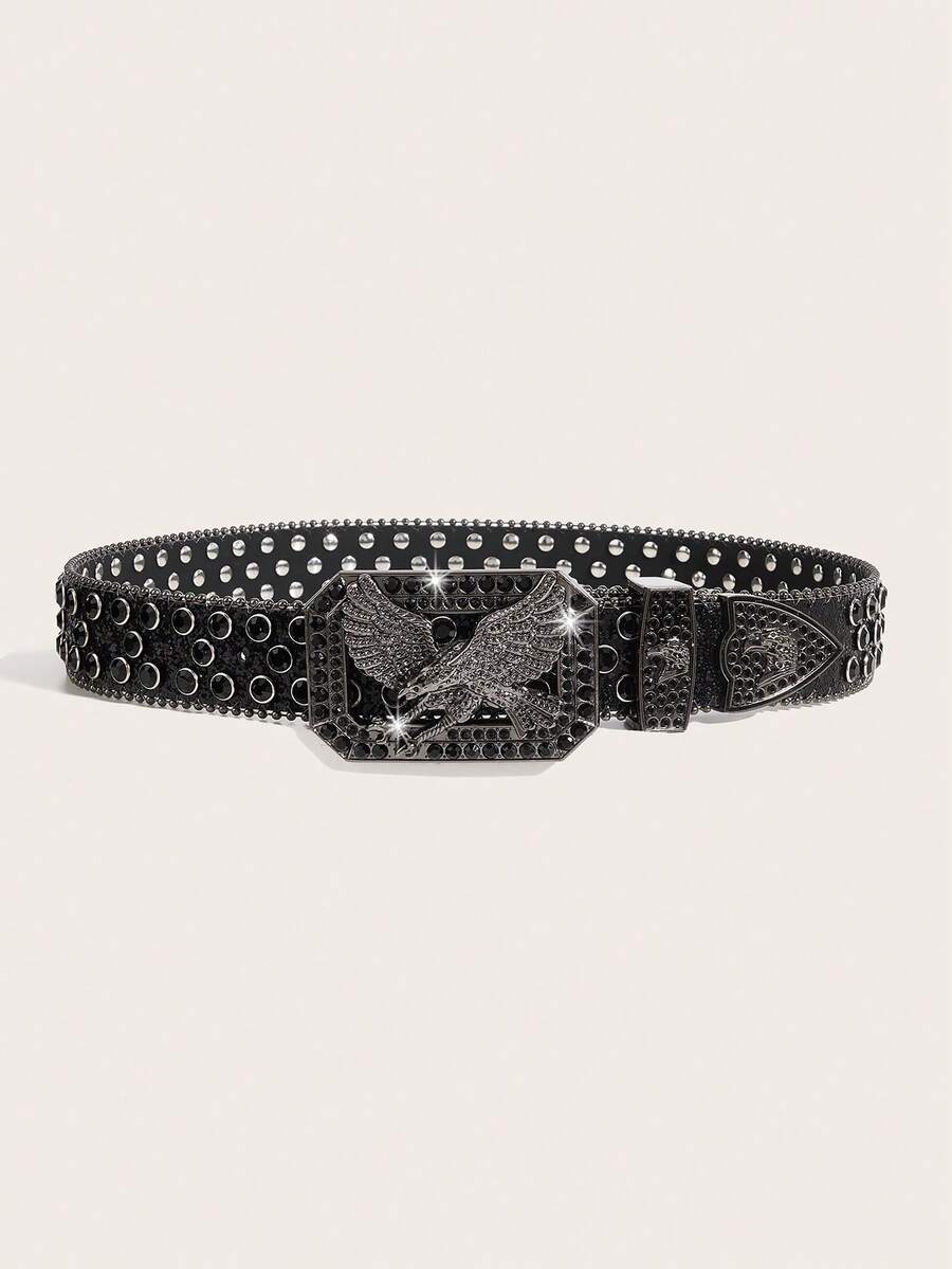 Crystal Eye Studded Heavy Duty Belt