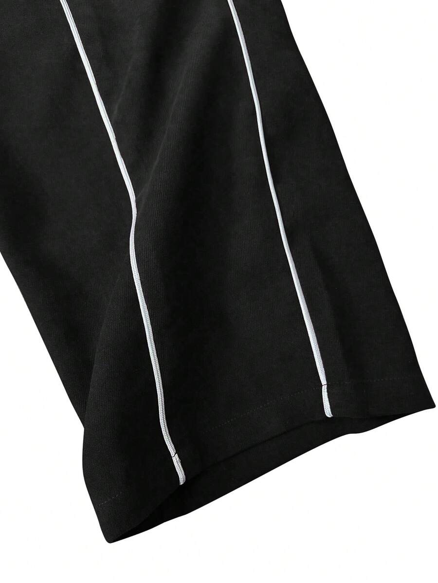 Men's Pentagram Print Long Sleeve Jacket And Pants Casual Suit Set