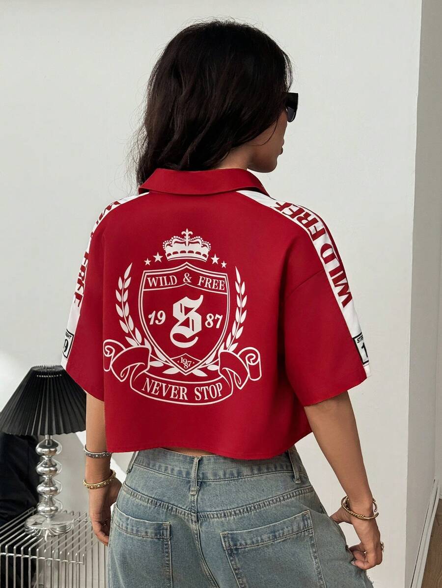 Women's Vintage Cropped Shirt