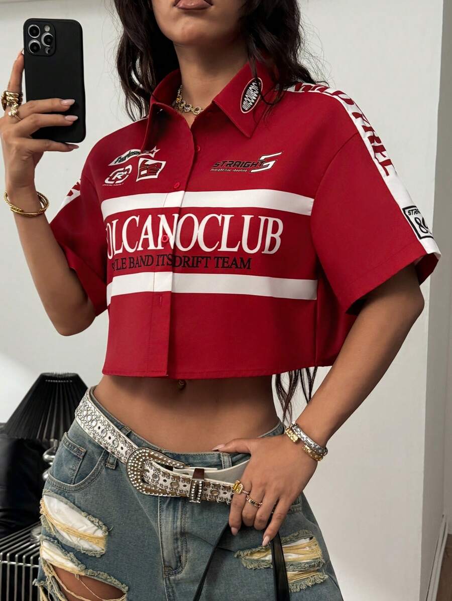 Women's Vintage Cropped Shirt