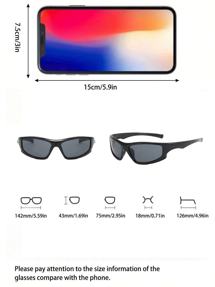 Unisex 2pcs Mercury Lens Fashionable Glasses