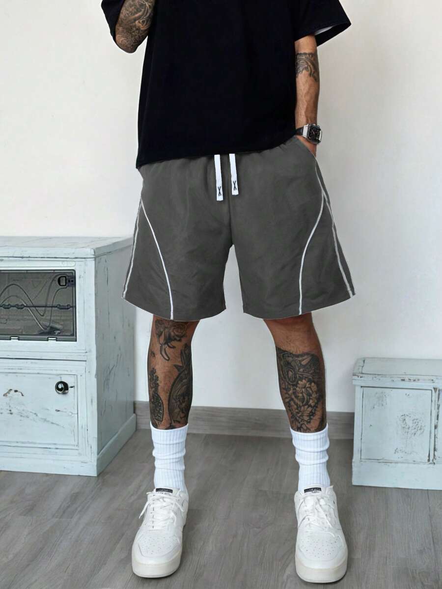 Men's Casual Striped Patterned Beach Shorts