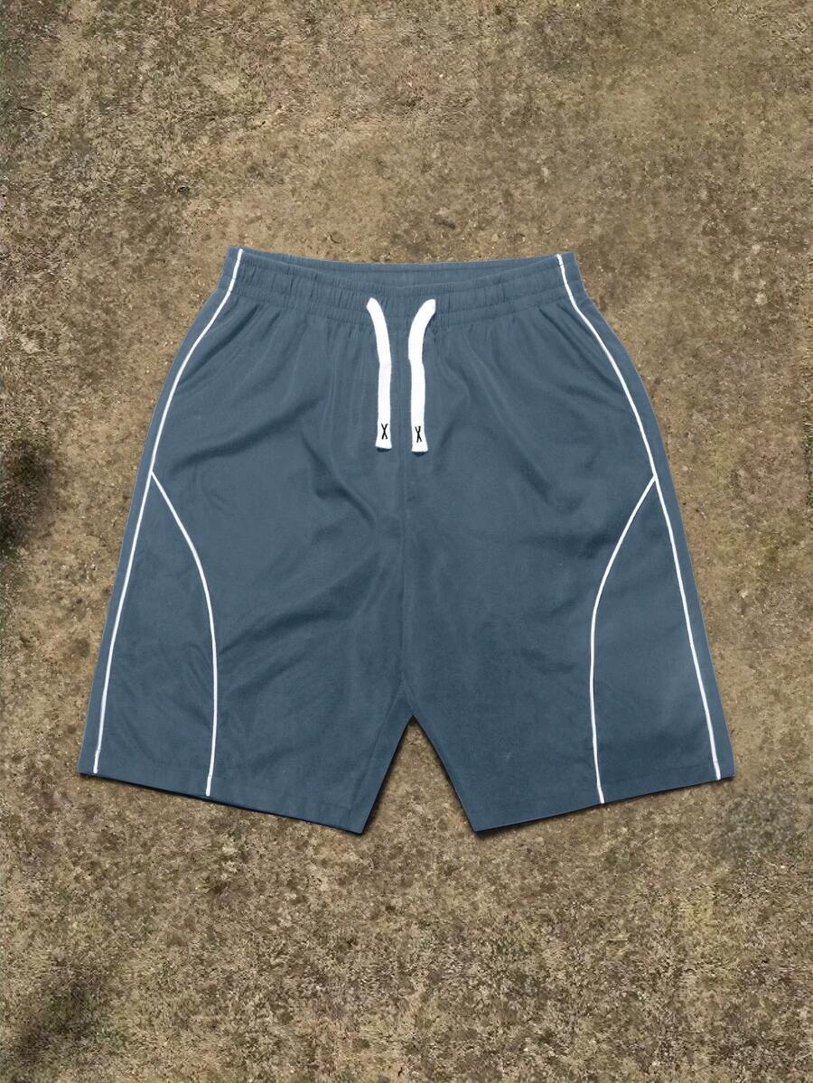 Men's Casual Striped Patterned Beach Shorts