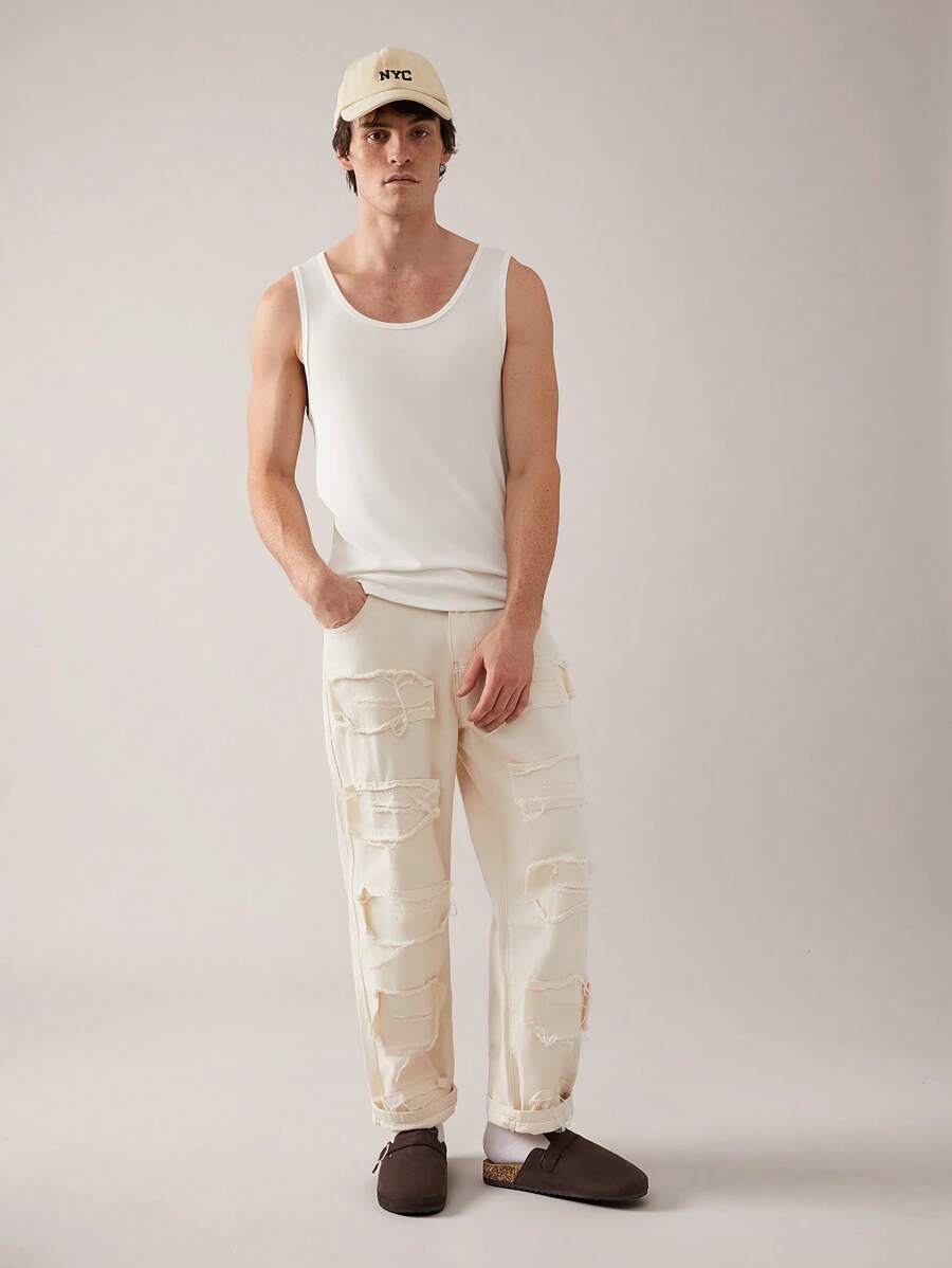 Men's Arch Support Cork Footbed Buckle Clogs