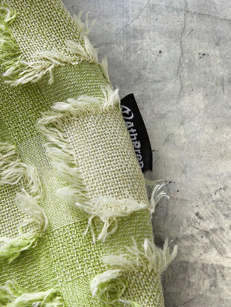 Men's Plaid Woven Short Sleeve Cropped Shirt