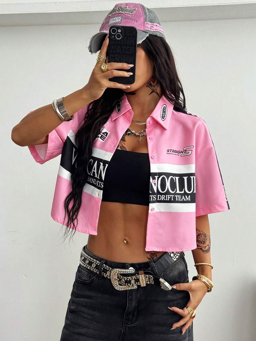 Women's Vintage Cropped Shirt