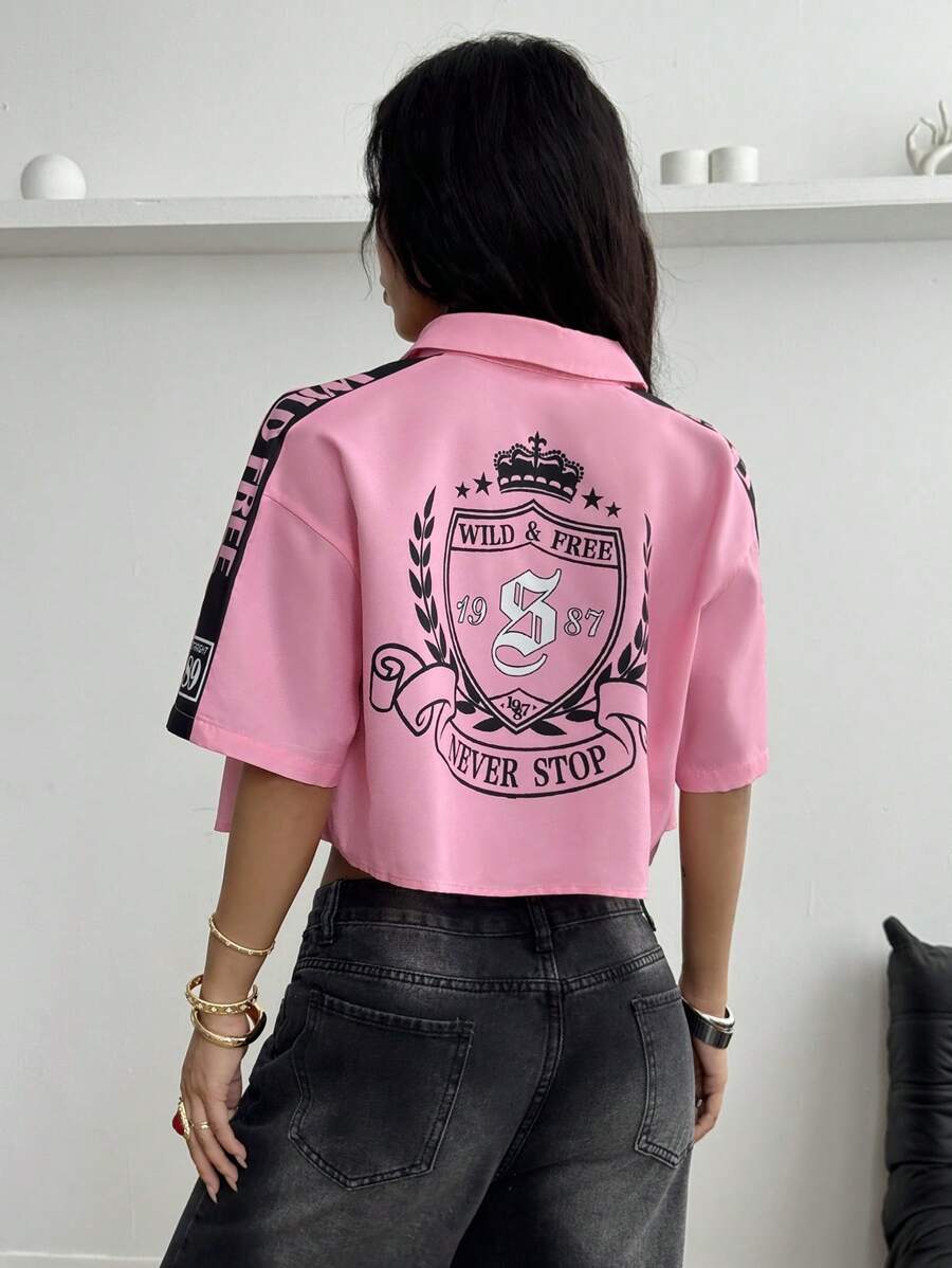 Women's Vintage Cropped Shirt