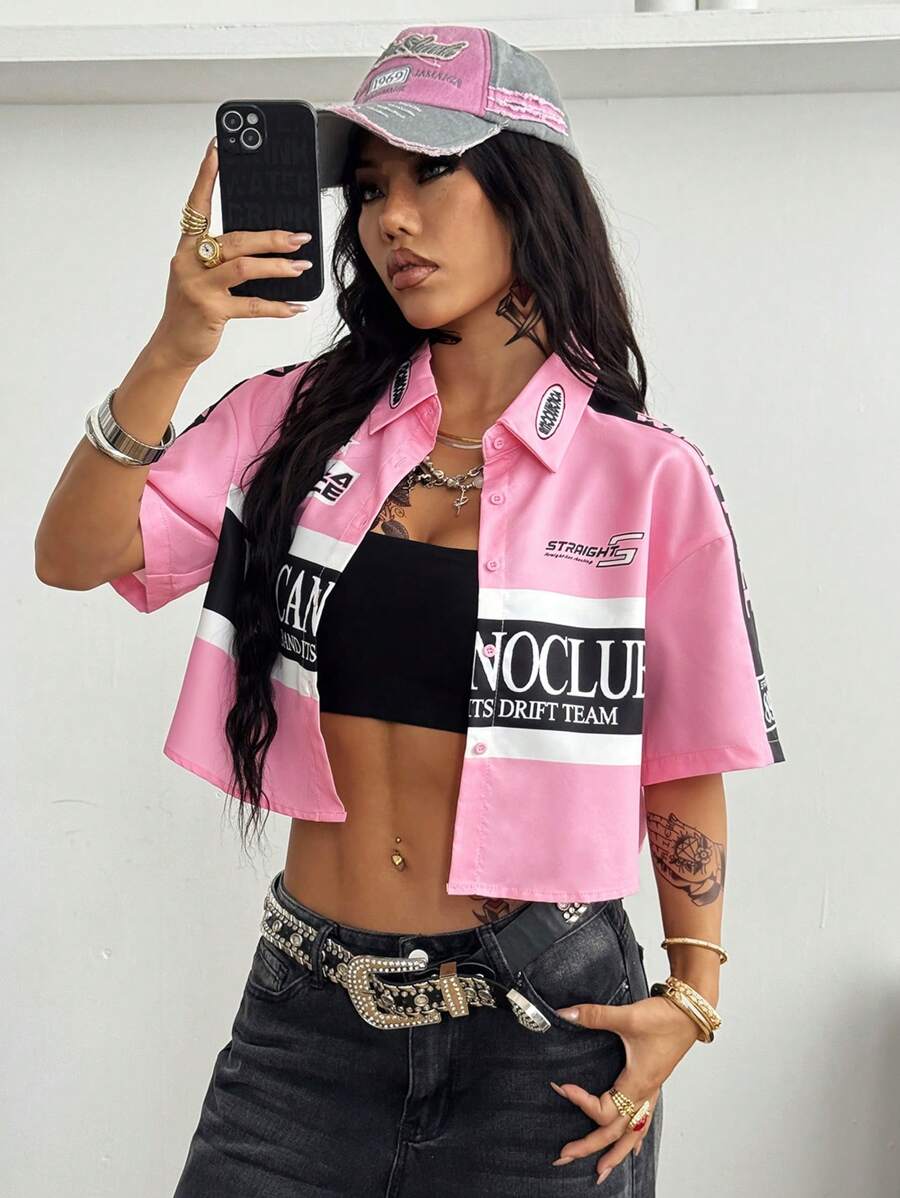 Women's Vintage Cropped Shirt