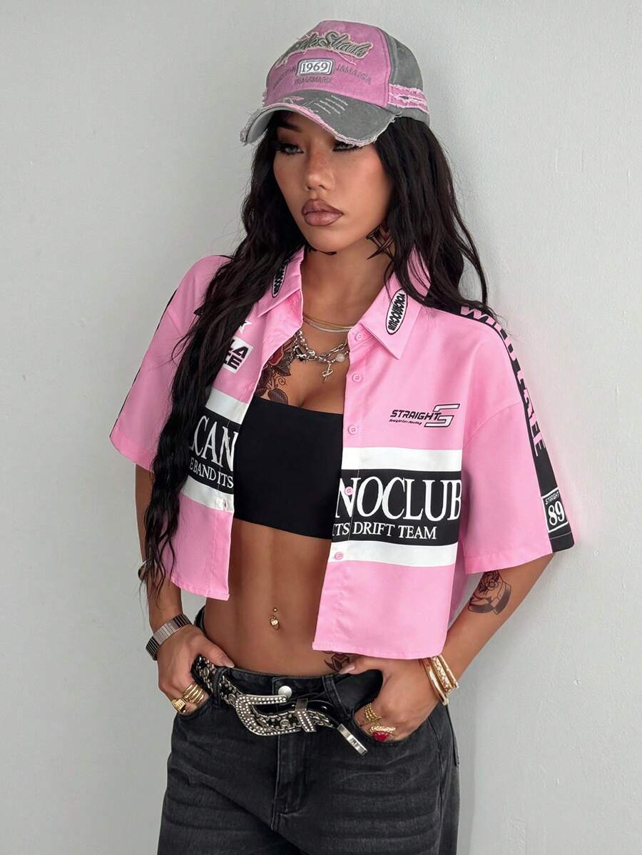 Women's Vintage Cropped Shirt