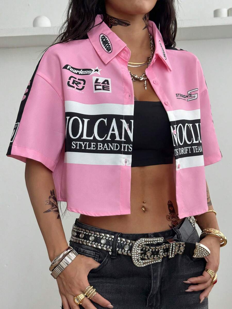 Women's Vintage Cropped Shirt