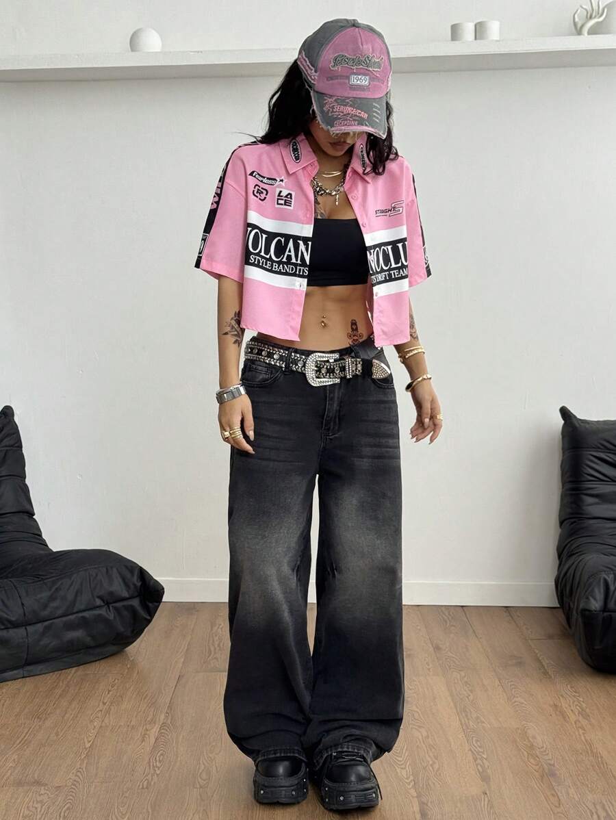 Women's Vintage Cropped Shirt