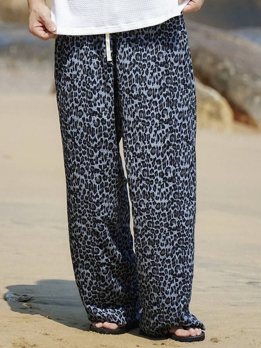 Leopard Print Multi-Color Men's Pants