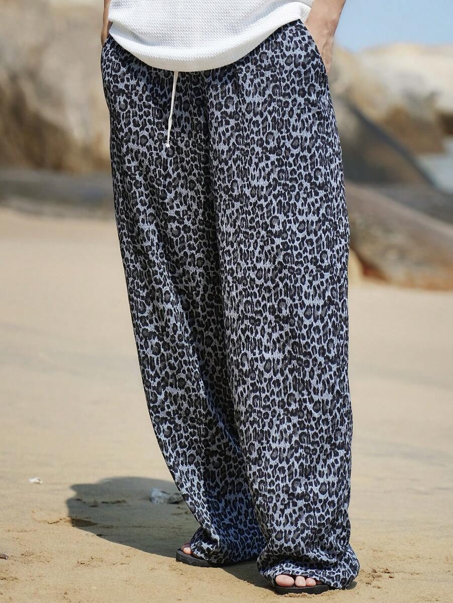 Leopard Print Multi-Color Men's Pants