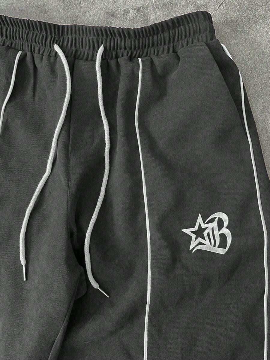 Men's 2pc Zip-Up Jacket And Drawstring Waist Long Pants Set