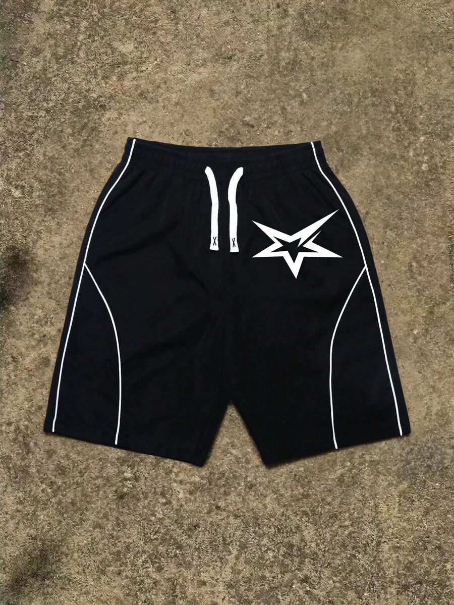 Men's Casual Striped Patterned Beach Shorts