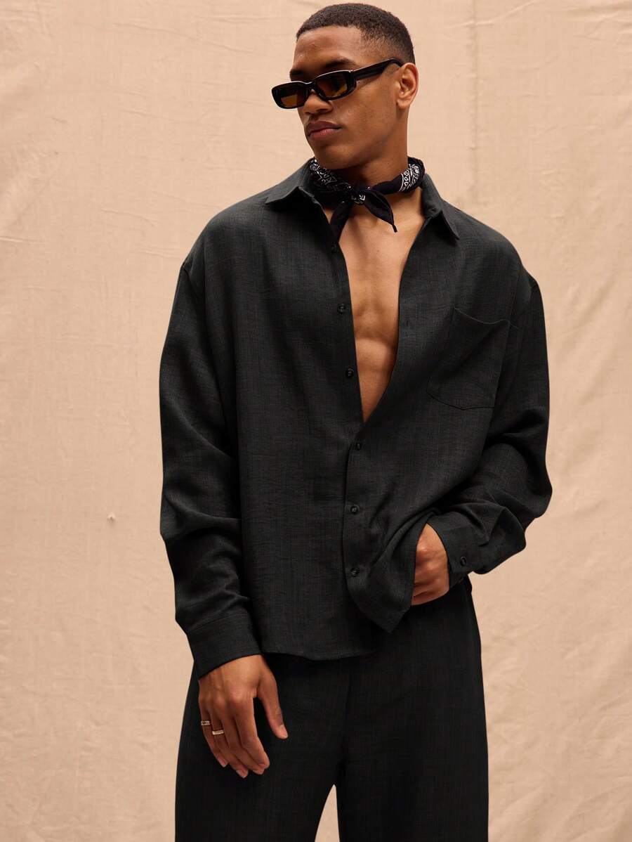 Long Sleeved Linen Shirt