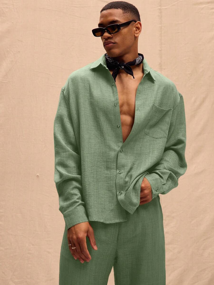 Long Sleeved Linen Shirt