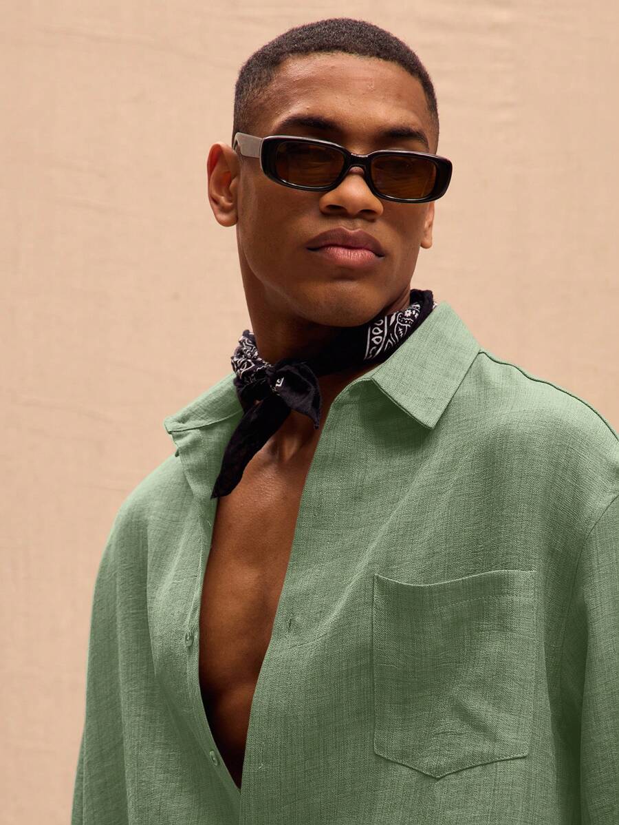 Long Sleeved Linen Shirt